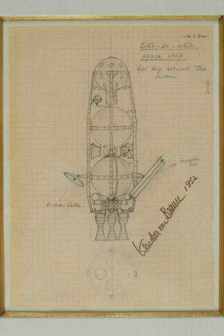 Illustration for article titled 1950s Rocket Sketches Envision Manned Spaceflight